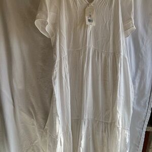 Elegant White Women's Dress